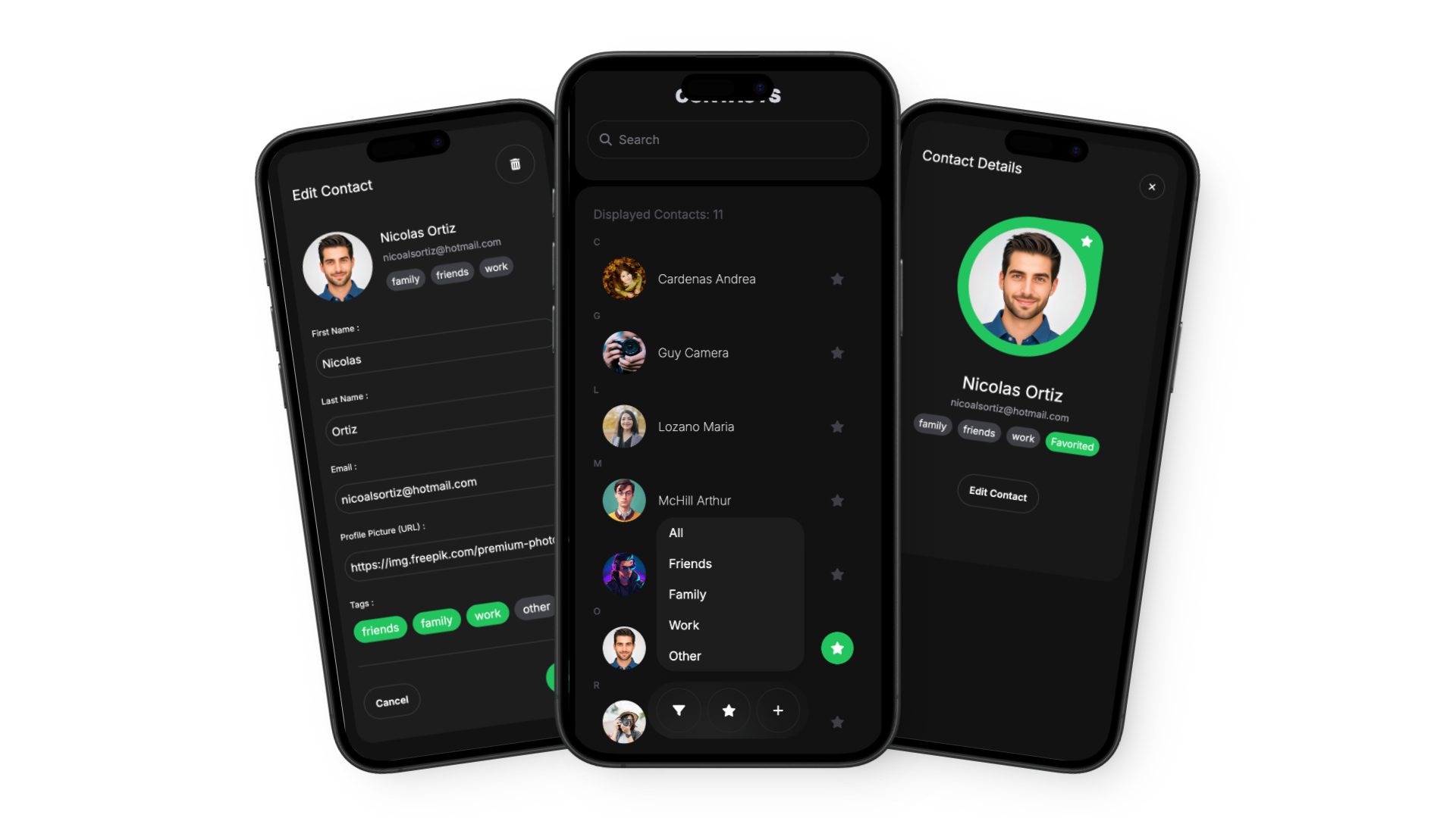 Contacts App Mobile preview image